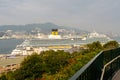 NAGASAKI, Japan. November 3rd 2019. Arrival of Costa Venezia - one of the biggest cruise ships in the world to Nagasaki Port