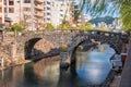 Nagasaki, Japan at Spectacles Bridge Royalty Free Stock Photo