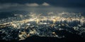 Nagasaki Night View from Mt. Inasa (Inasayama) in Nagasaki, Japan.