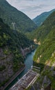 Nagawado Dam in Nagano Prefecture, Japan, 2017