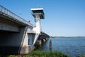 Nagele, Flevoland, The Netherlands - View over the Ketel bridge with the A6 freeway