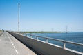 Nagele, Flevoland, The Netherlands - View over the Ketel bridge with the A6 freeway