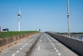 Nagele, Flevoland, The Netherlands - View over the Ketel bridge with the A6 freeway