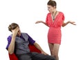 Nagging Girlfriend Royalty Free Stock Photo