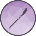 Naginata icon vector image.