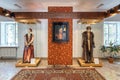 Interior exhibition of historic museum manor house of Mikolaj Rej, polish renaissance poet and writer in Naglowice, Poland