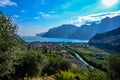 Late afternoon over Nago torbole Royalty Free Stock Photo