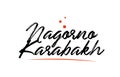 Nagorno Karabakh country typography word text for logo icon design