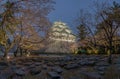 Nagoya castle with the cherry blossoms