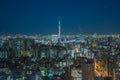 Nagoya cityscape and skyscraper with beautiful sky in twilight t