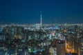 Nagoya cityscape and skyscraper with beautiful sky in twilight t