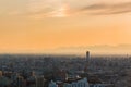 Nagoya cityscape and skyscraper with sky in twilight time Royalty Free Stock Photo