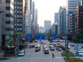 NAGOYA, JAPAN - April 14, 2014: People drive in traffic in Nagoya, Japan