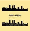 Nagoya, Japan city silhouette