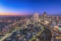 Nagoya Japan, night city skyline Royalty Free Stock Photo