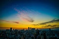 Nagoya TV Tower and sunset Royalty Free Stock Photo
