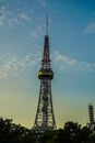 Nagoya TV Tower and sunset Royalty Free Stock Photo