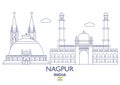 Nagpur City Skyline, India