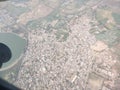 Nagpur India flying view in Last night
