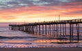 Nags Head North Carolina Fishing Pier Sunrise Royalty Free Stock Photo