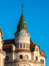 Nagyvarad (Oradea) iconic building in the city center main squar Royalty Free Stock Photo