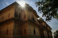 Nahargarh Fort unveiling itself under the strong midday sun,, Jaipur, Rajasthan, India