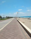 Nahariya Beach Promenade 1 Royalty Free Stock Photo