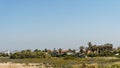 NAHARIYA, ISRAEL-APRIL 3, 2018: view of private houses at the shore on Mediterranean sea in Israel. Royalty Free Stock Photo