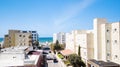 NAHARIYA, ISRAEL-MARCH 9, 2018: Aerial View. Nahariya is the northernmost coastal city in Israel. Royalty Free Stock Photo