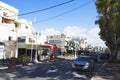 NAHARIYA, ISRAEL-MARCH 9, 2018: Street in the center of Nahariya, Israel Royalty Free Stock Photo