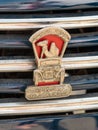 Emblem of Israel Classic Vehicle club - Club 5 attached to the car