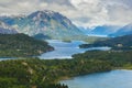 Nahuel Huapi national park from Cerro Campanario near Bariloche, Argentina Royalty Free Stock Photo