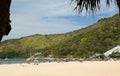 Tourists at Nai Harn beach. Phuket. Thailand