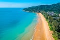 Nai thon beach and the wooden stairs in Phuket, Thailand