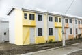 Naic, Cavite, Phililippines - Rows of newly built low-cost housing. Cheaply constructed Row houses