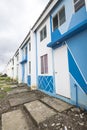 Naic, Cavite, Phililippines - Rows of newly built low-cost housing. Cheaply constructed Row houses Royalty Free Stock Photo