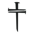 Nail Cross Christian Nail Cross Vector illustrator