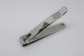 Nail cutter on white. Royalty Free Stock Photo