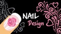 Nail design. Sample business card