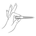 Nail File Manicure Vector