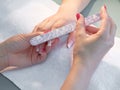 Nail file work Royalty Free Stock Photo