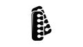 Nail foot tool separator icon animation