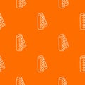 Nail foot tool separator pattern vector orange