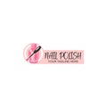 nail logo design for nail studio or beauty nail salon with creative illustration Royalty Free Stock Photo