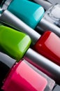 Nail polish bottles Royalty Free Stock Photo