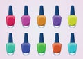 Nail polish bottles