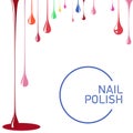 Nail polish drop black