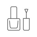 Nail polish line outline icon Royalty Free Stock Photo