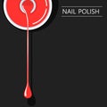 Nail polish minimalistic banner template