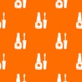 Nail polish pattern vector orange Royalty Free Stock Photo